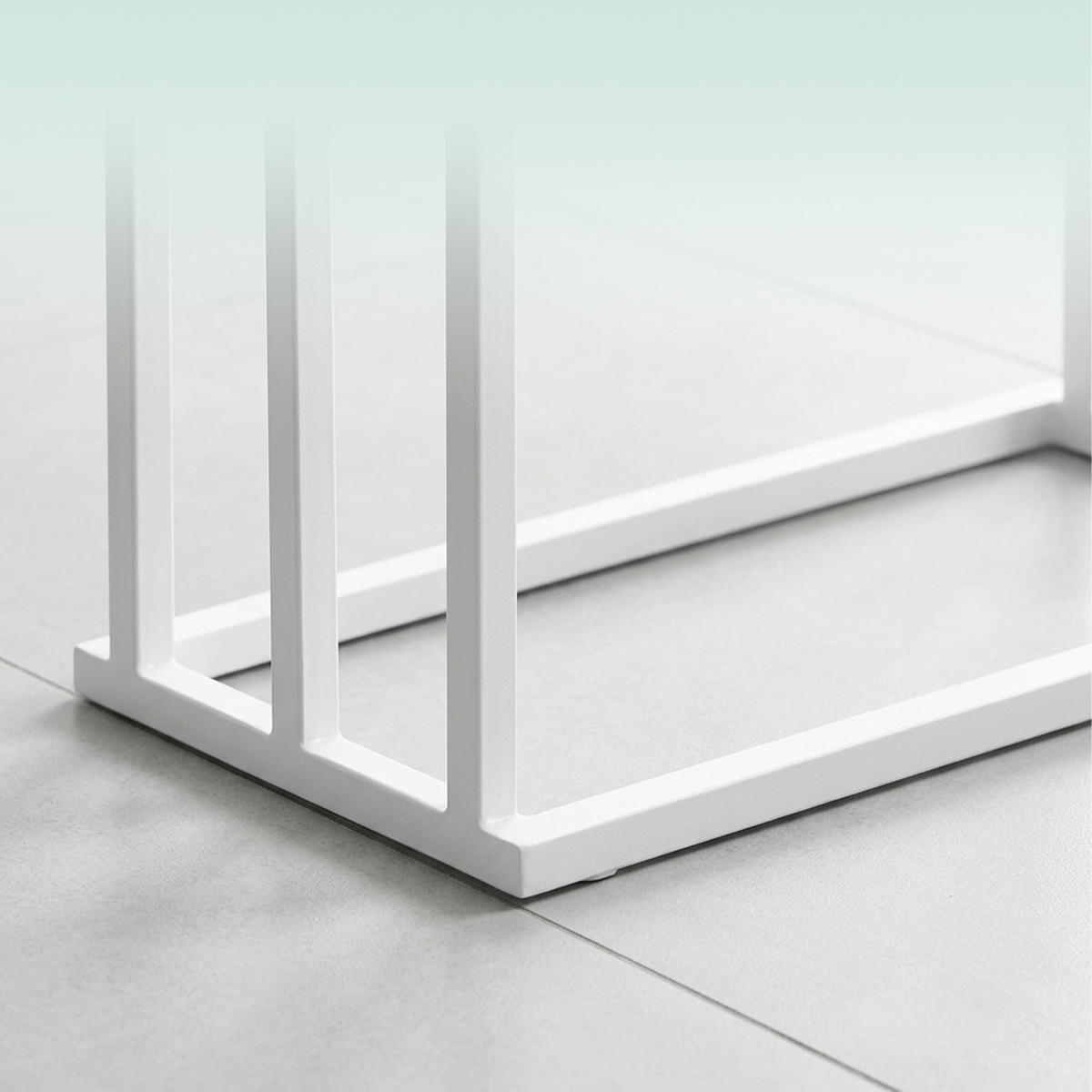 HANDTUCHSTÄNDER - Weiß, Holz/Textil (45/76/21.5cm) - Relaxdays