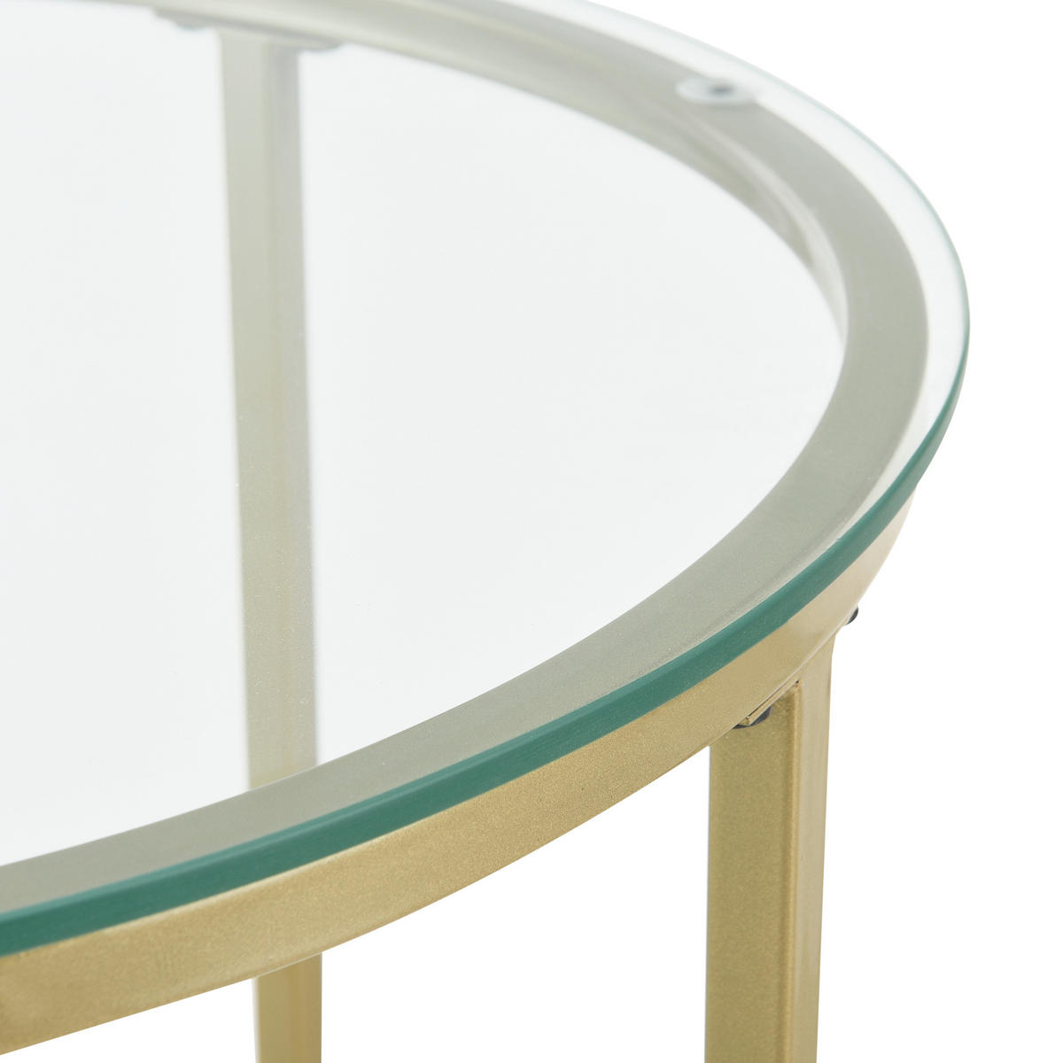 BEISTELLTISCH Alavieska - Goldfarben, Metall (50/50/42cm) - [en.casa]