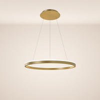 LED-HÄNGELAMPE Ring Gold Ø 80cm - Goldfarben, Metall (80/80/3.3cm) - s.luce