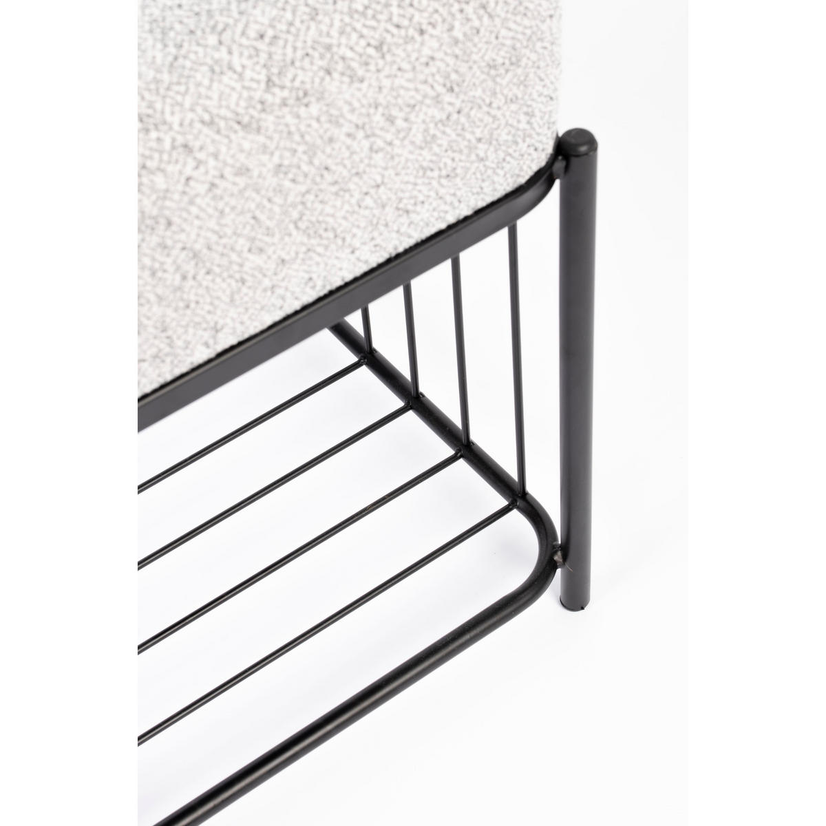 SITZHOCKER Milou Rechteckig Grau - Grau, Textil (35/45/50cm) - Housecraft Living