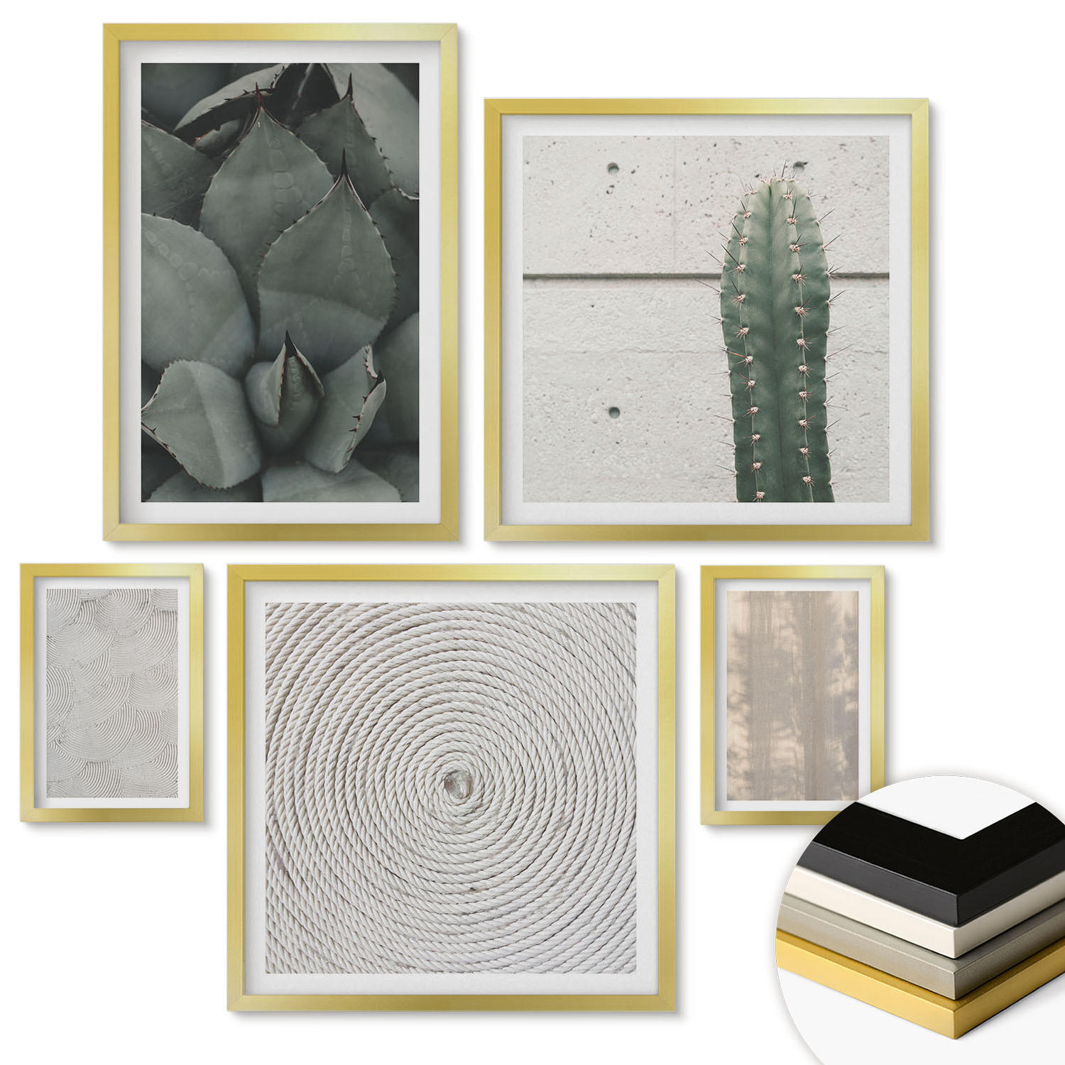 ArtPrintCave Wandbilder Gold 40x60 cm