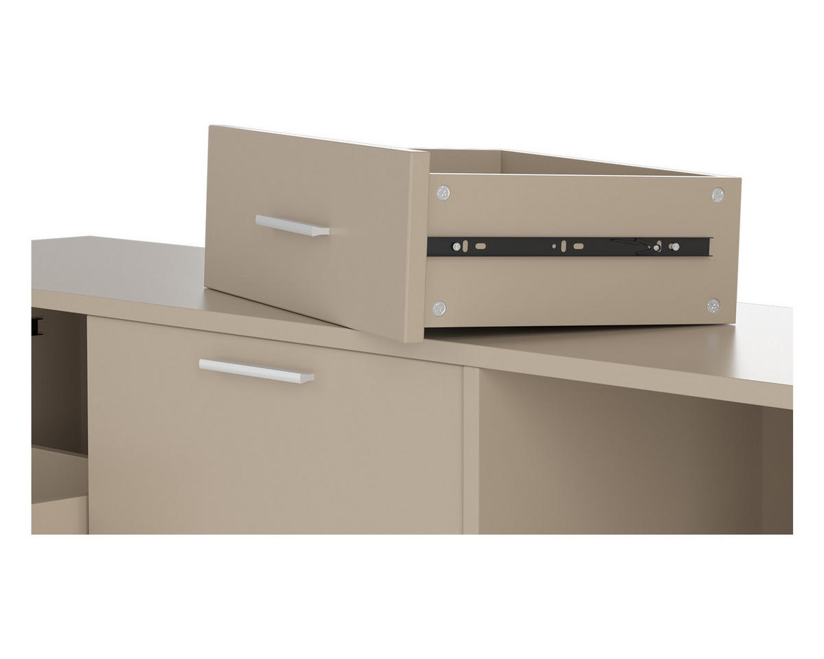 TV-SCHRANK in 180/45/35 cm - Kaschmir, Holzwerkstoff (180/45/35cm) - HOMAVO