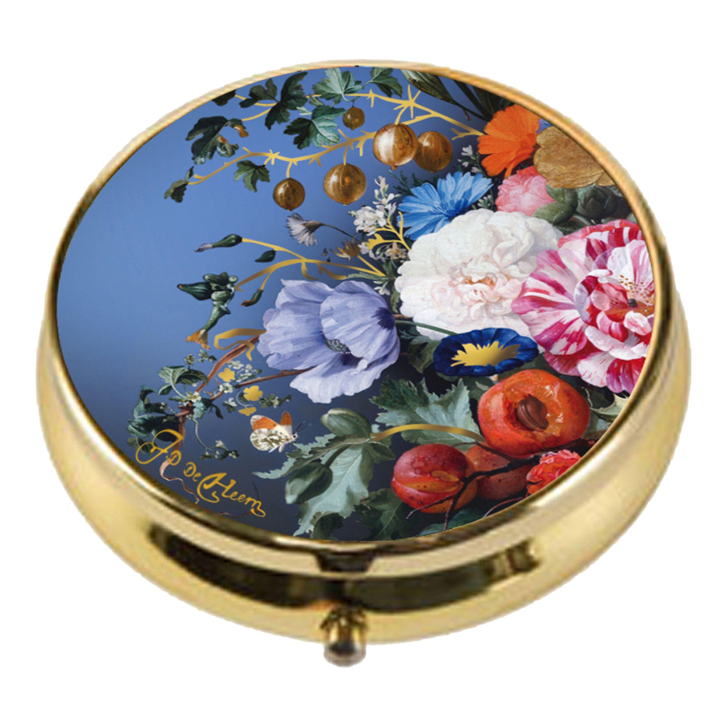PILLENDOSE Jan Davidsz de Heem - Sommerblumen, Pillenbox, Artis Orbis, Metall-Kombi, Bunt - Multicolor, Metall (5/1.5/5cm) - Goebel