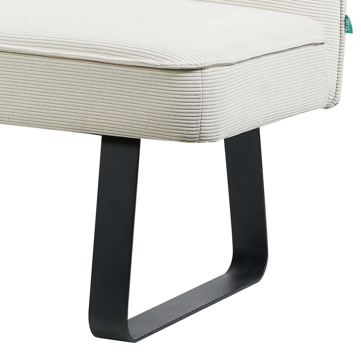 SITZBANK EMILIA - Creme, Metall (156/88/65cm) - DUBI Möbel