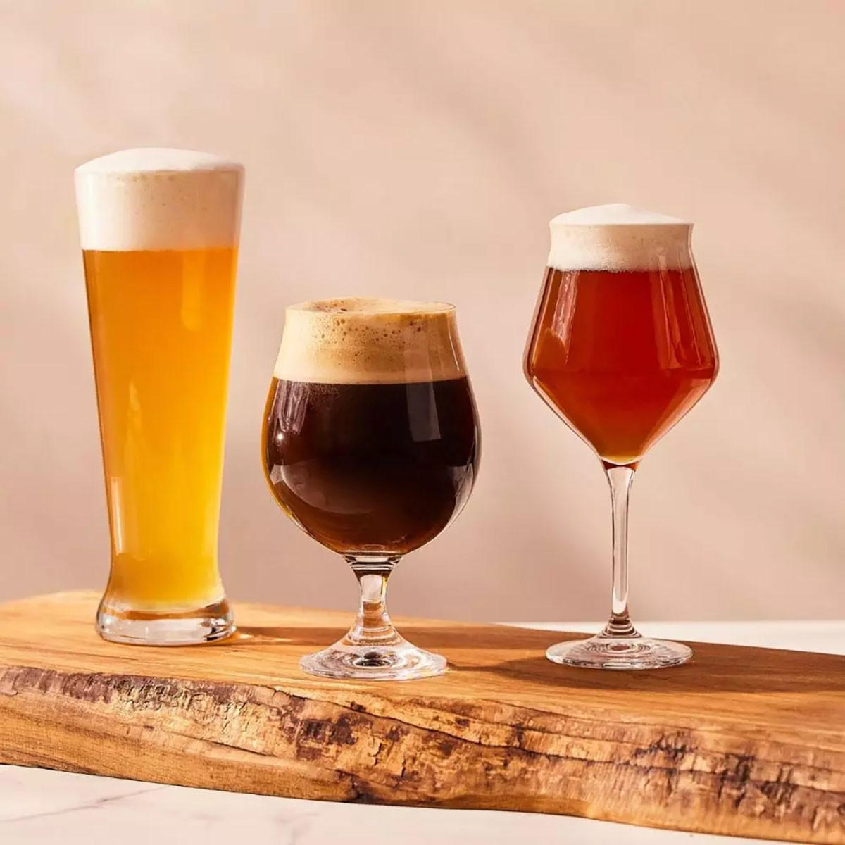 BIERGLÄSER SET Brewery, 6er-Set, 420 ml, 500 ml - Transparent, Glas (0.5L) - Krosno Glass