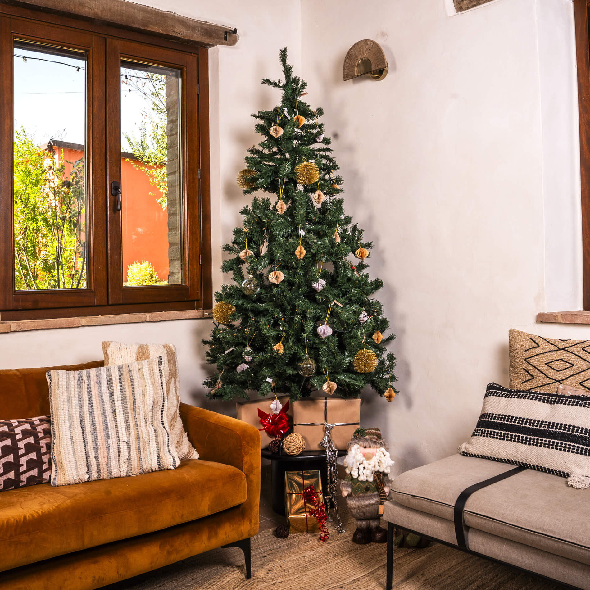 WEIHNACHTSBAUM Grün 105/105/180 cm - Grün, Kunststoff (180cm) - Mobili Rebecca