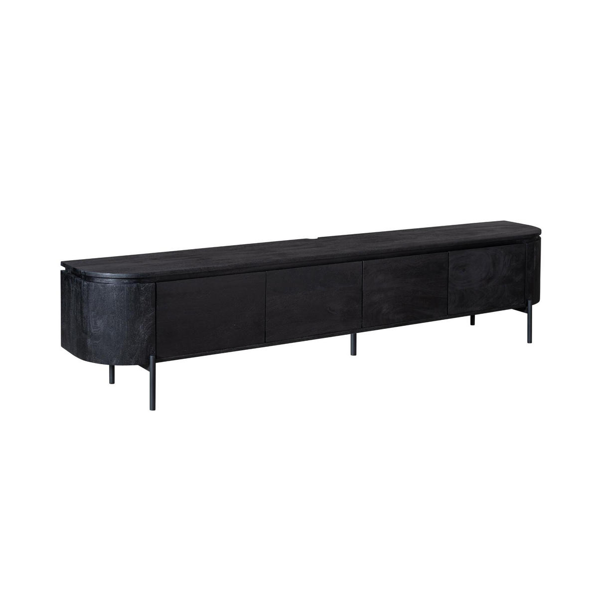 TV-MÖBEL Excellent Schwarz 35/200/45 cm - Schwarz, Holz (200/45/35cm) - Starfurn