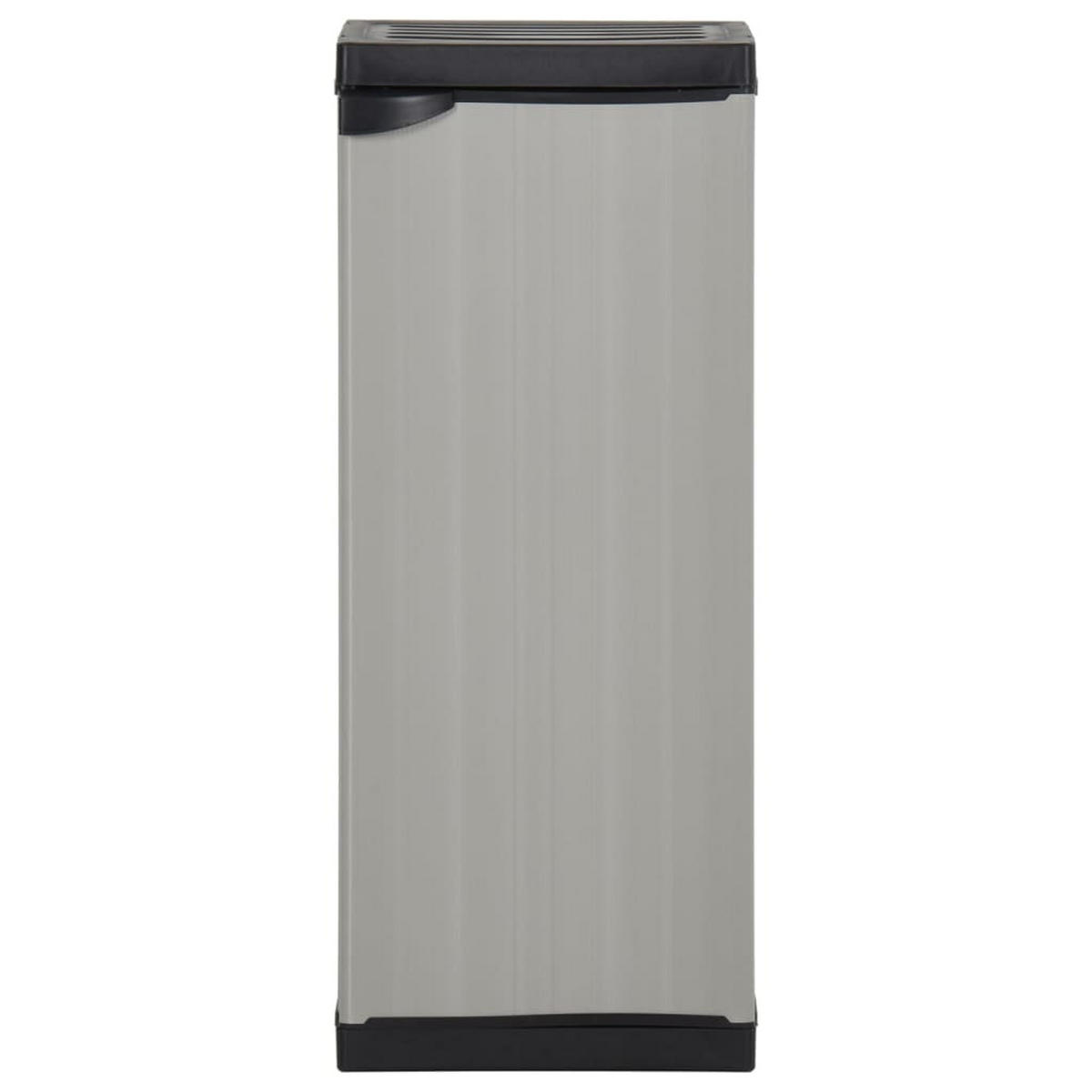 GARTEN-LAGERSCHRANK Mit 1 Boden Grau Und Schwarz 35/40/85 Cm - Grau, Holzwerkstoff/Kunststoff (35/85/40cm) - vidaXL
