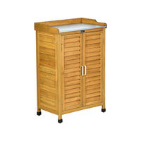 GARTENSCHRANK - GARTENTRUHE alexia Braun - Braun, Holz (41/101/66cm) - Habitat Garten