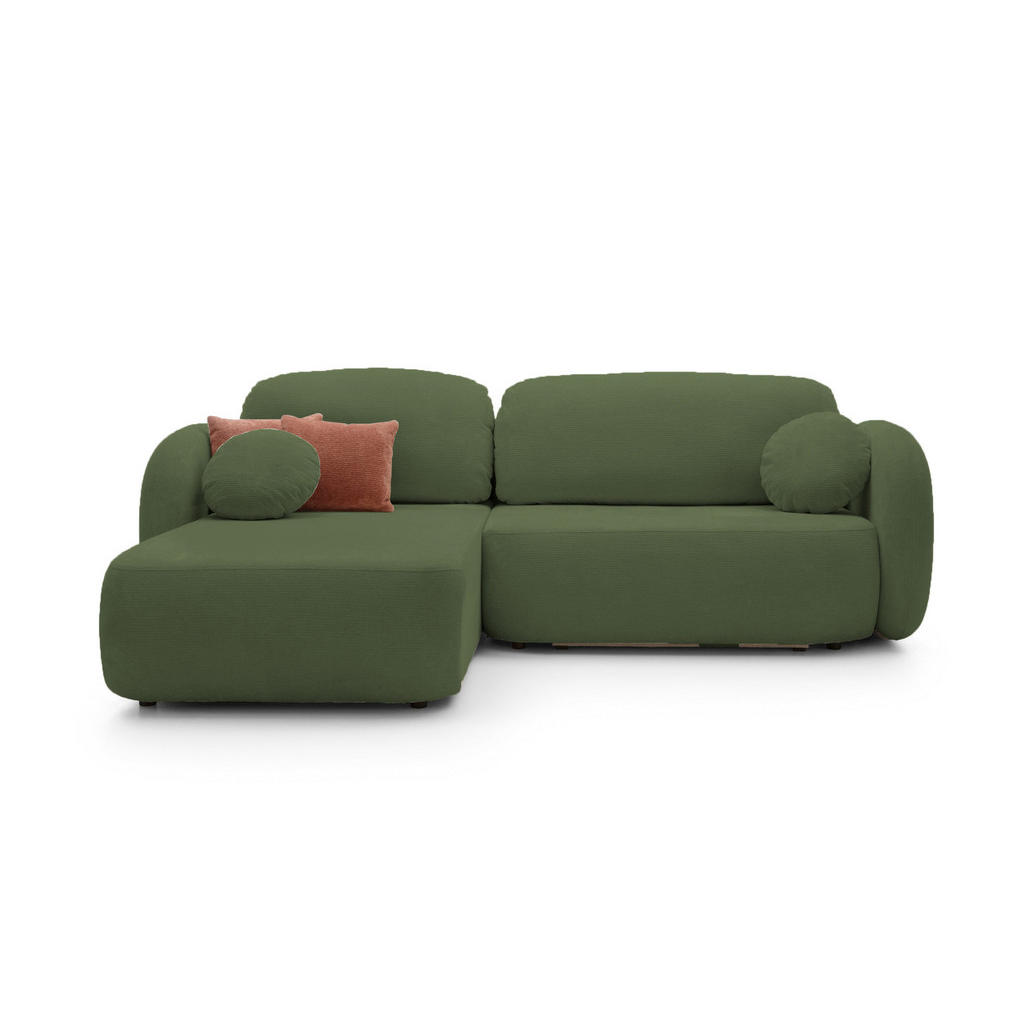 Thumbnail - DomoHome Ecksofa, Grün, Textil, Rechteckig, 248x174 cm, Wohnzimmer, Sofas & Couches, Wohnlandschaften, Ecksofas