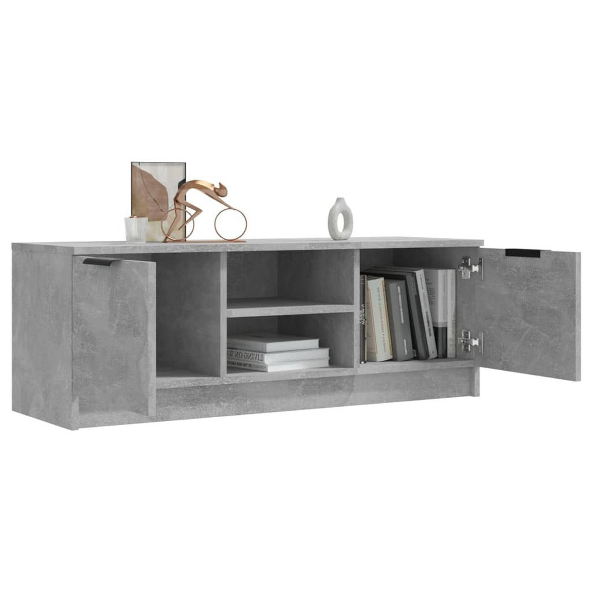 TV-SCHRANK Betongrau 102/35/36,5 Cm Holzwerkstoff - Grau, Holzwerkstoff (30/40/120cm) - vidaXL