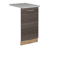 KRYT MYČKY NÁDOBÍ R-Line Ušlechtilá šedá - šedá/medově dubová, kompozitní dřevo (45/81.8/1.6cm) - Vicco