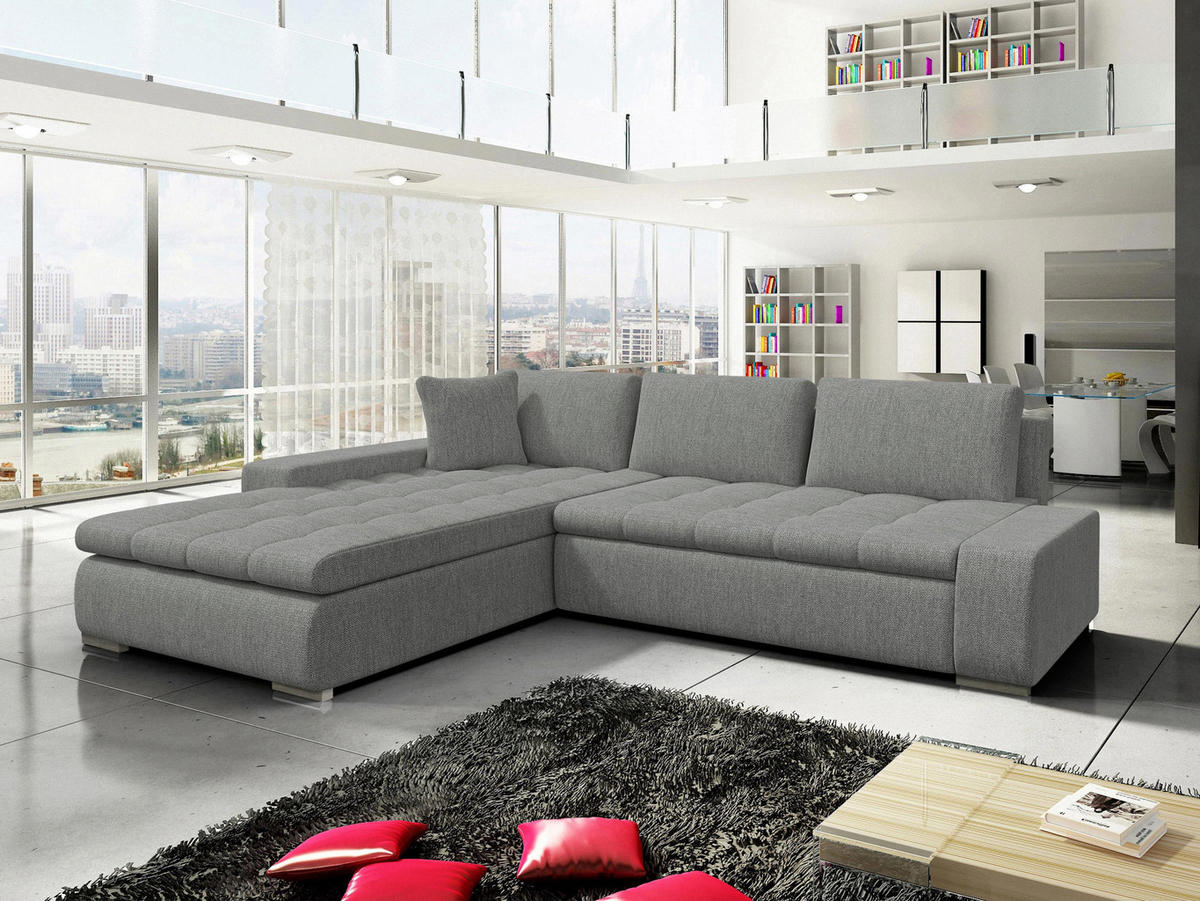 ECKSOFA Orkan - Alufarben, Holz/Textil (302/213cm) - MIRJAN24