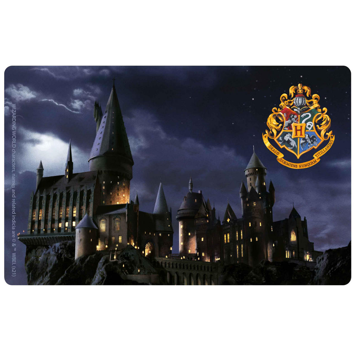 BROTDOSE Harry Potter Hogwarts Schwarz 17,5 x 12,8 x 6,9 cm - Schwarz, Kunststoff (17.5/6.9/12.8cm) - United Labels