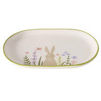 SERVIERPLATTE Gabby 24,5/16 cm - Multicolor, Keramik (16/2.5/24.5cm) - Boltze Home