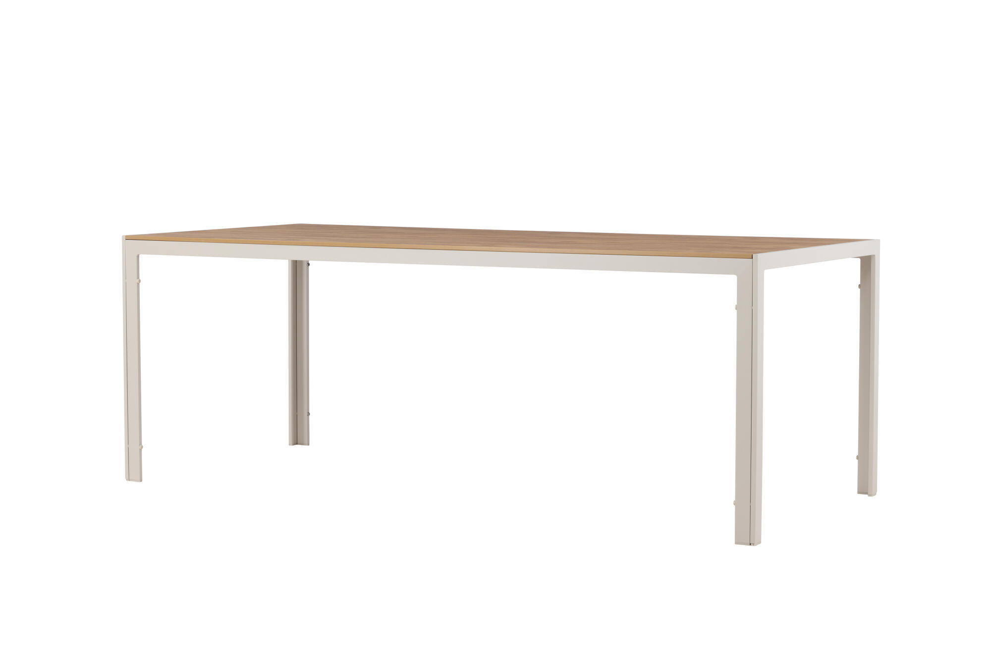 GARTENESSTISCH BREAK Beige 90x205x74 cm - Beige, Metall (205/90/74cm) - FURNLUX
