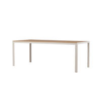 GARTENESSTISCH BREAK Beige 90x205x74 cm - Beige, Metall (205/90/74cm) - FURNLUX
