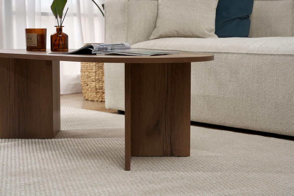 COUCHTISCH Sable Nussbaum - Nussbaumfarben, Holz (60/119/40cm) - Habitat Garten