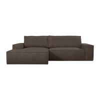 SCHLAFSOFA - 4 Personen - Samt, Stoff - Braun - - Dunkelbraun, Textil (267/85/167cm) - Vente-Unique