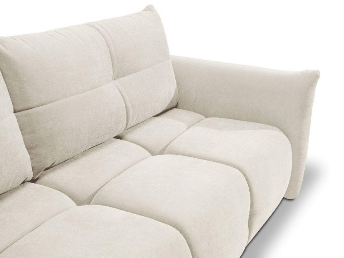 SOFA Ecru BASTO Mit Schlaffunktion - Ecru, Textil (245/86/110cm) - Sepro Meble