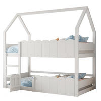 HOCHBETT Hausdesign 90/200 cm Weiß mit Lattenrost - Weiß, Holz (90/200cm) - MIVRAY