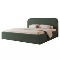 POLSTERBETT XXL FUZZI 200x200 cm Graugrün / Salbei (Stoff Now or Never) - mit Bettkasten und Lattenrost - Grau/Grün, Holzwerkstoff/Textil (200/200cm) - Ravio