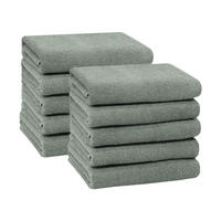 HANDTÜCHER, 10er-Set, 50x100 cm, 100% Baumwolle, Grau - Hellgrau, Textil (50/100cm) - Zollner