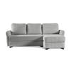 ECKSOFA Volt Hellgrau, universal Ecksofa mit Schlaffunktion - Hellgrau, Holzwerkstoff/Textil (238/155cm) - Bettso