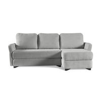 ECKSOFA Volt Hellgrau, universal Ecksofa mit Schlaffunktion - Hellgrau, Holzwerkstoff/Textil (238/155cm) - Bettso