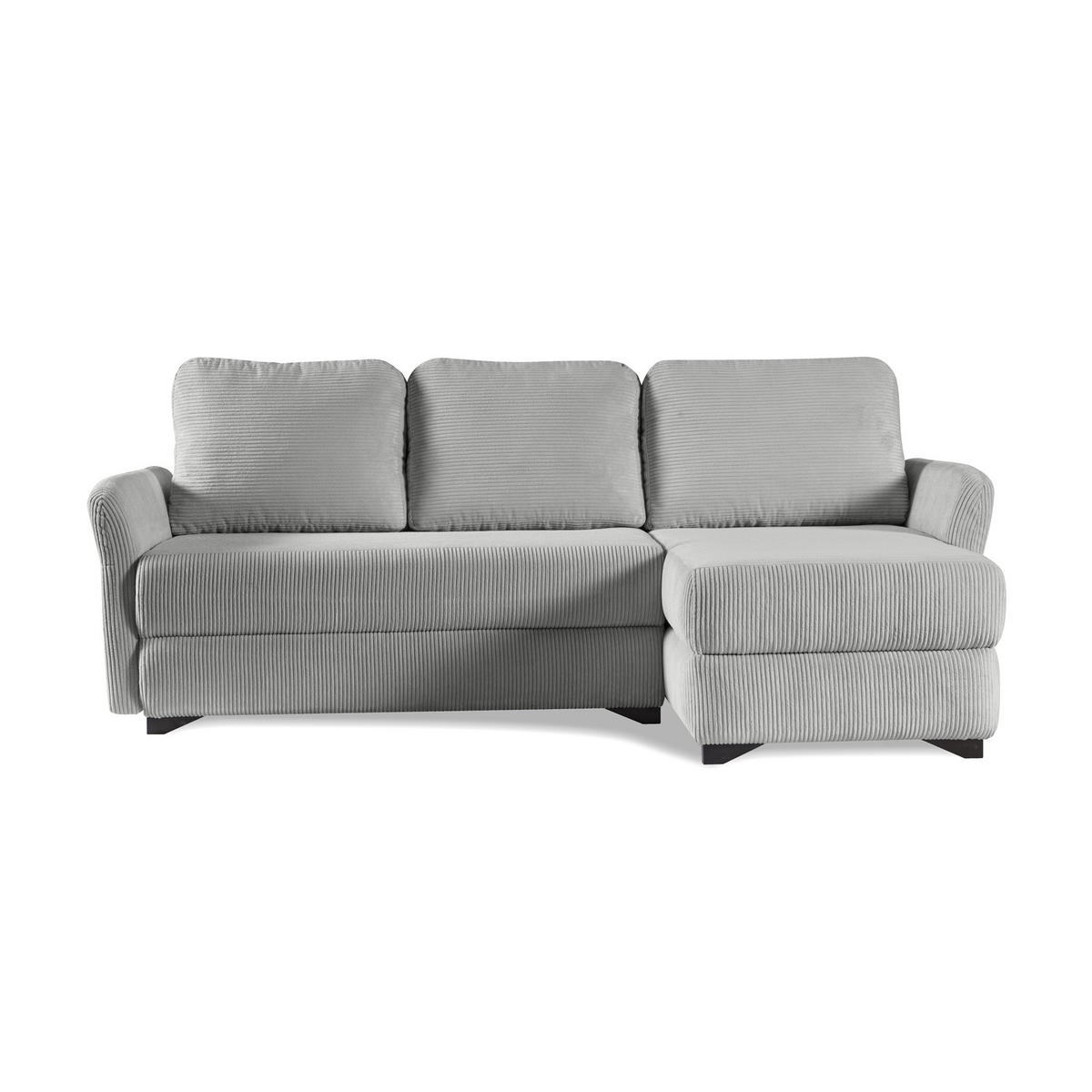 ECKSOFA Volt Hellgrau, universal Ecksofa mit Schlaffunktion - Hellgrau, Holzwerkstoff/Textil (238/155cm) - Bettso