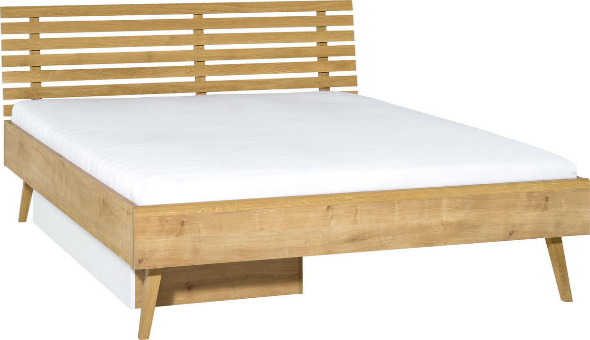 SCHUBLADE FÜR BETT NATURE - Weiß, Holzwerkstoff (61.5/149/22cm) - Vox Möbel