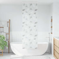 DUSCHVORHANG für Dusche Breite Stoff 66 cm - Weiß, Kunststoff (70/240cm) - MCBOSON