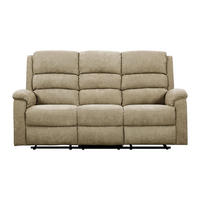 RELAXSOFA - 3 Personen - stoff - taupe Nevers - Taupe, Textil (187/103/95cm) - Vente-Unique