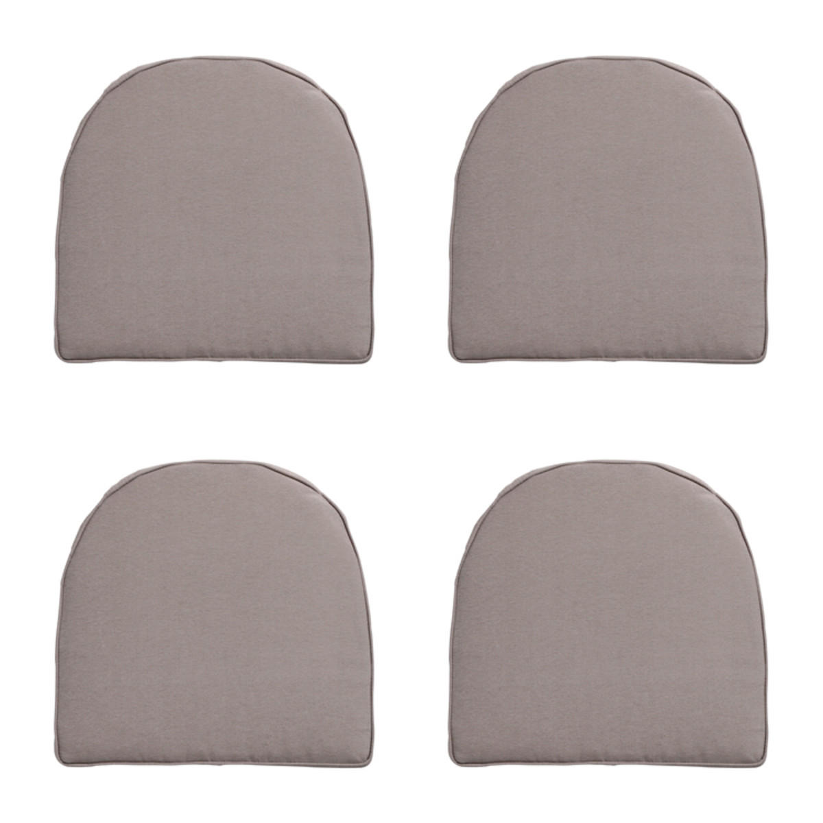 SITZKISSEN YORK Panama 48/48 cm 4er-Set - Braun, Textil (48/5/48cm) - Madison