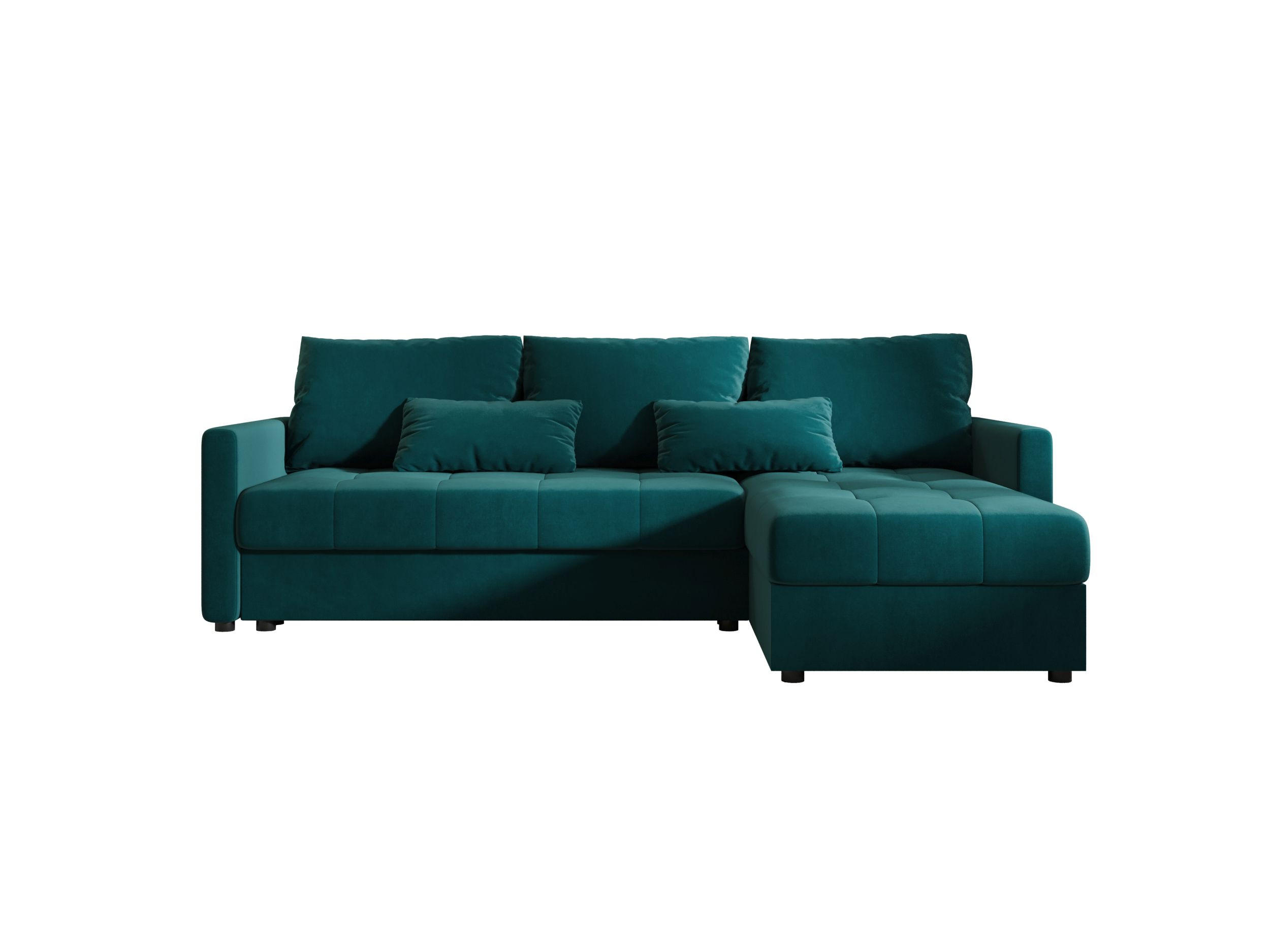 ECKSOFA MOS L BIS Itaka 39 Rechts mit Schlaffunktion - Türkis, Textil (220/143cm) - Bedante