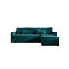 ECKSOFA MOS L BIS Itaka 39 Rechts mit Schlaffunktion - Türkis, Textil (220/143cm) - Bedante