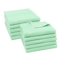 HANDTÜCHER, 10er-Set, 50x100 cm, 80% Baumwolle, 20% Polyester, Grün - Grün, Naturmaterialien (50/100cm) - Zollner