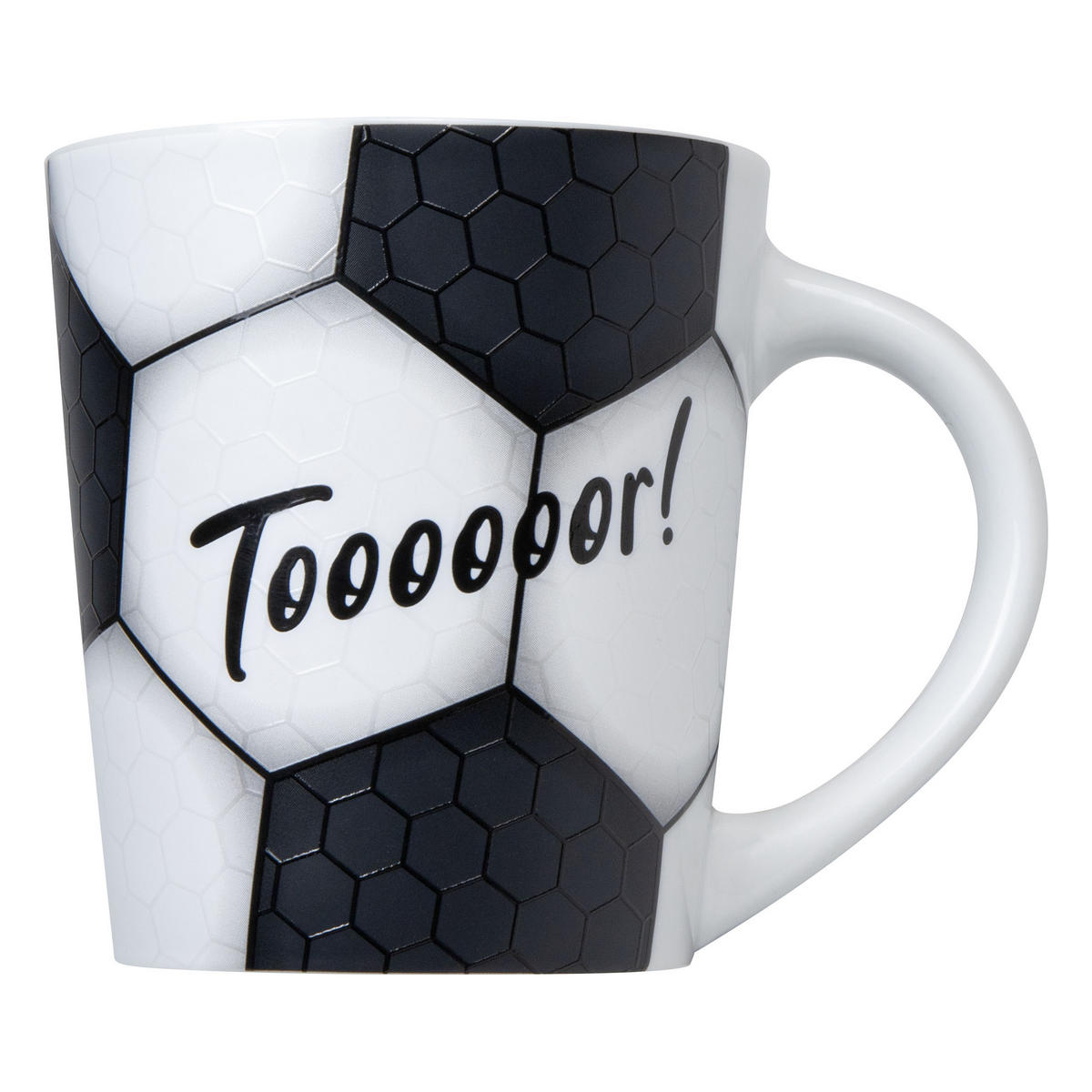 KAFFEEBECHER Fußball - Tooooor! - Naturfarben, Keramik (0.38L) - Könitz