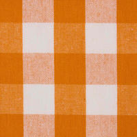 BAUMWOLLSTOFF Meterware orange-weiß kariert, 150 cm - Orange, Textil (150/100cm) - Homescapes