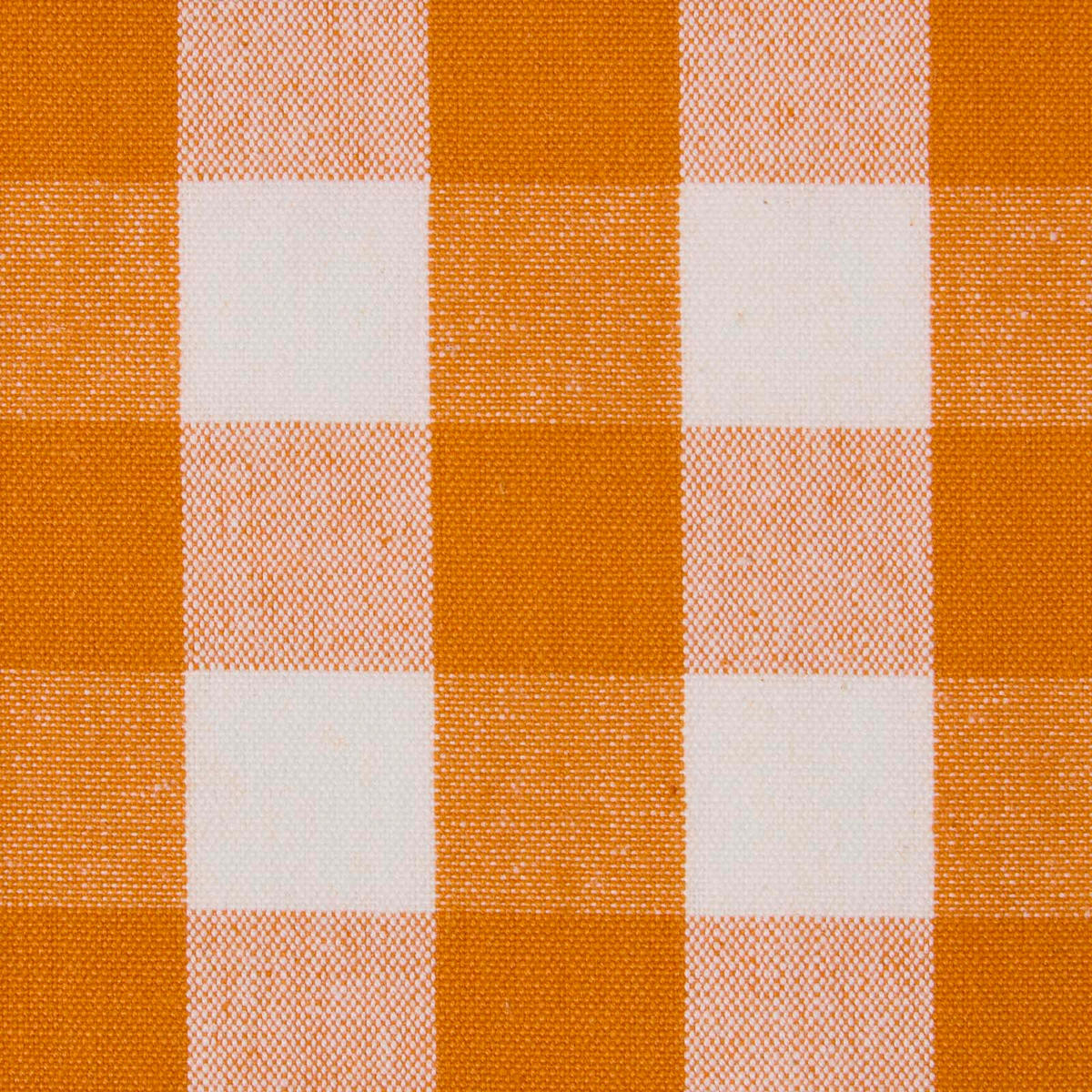 BAUMWOLLSTOFF Meterware orange-weiß kariert, 150 cm - Orange, Textil (150/100cm) - Homescapes