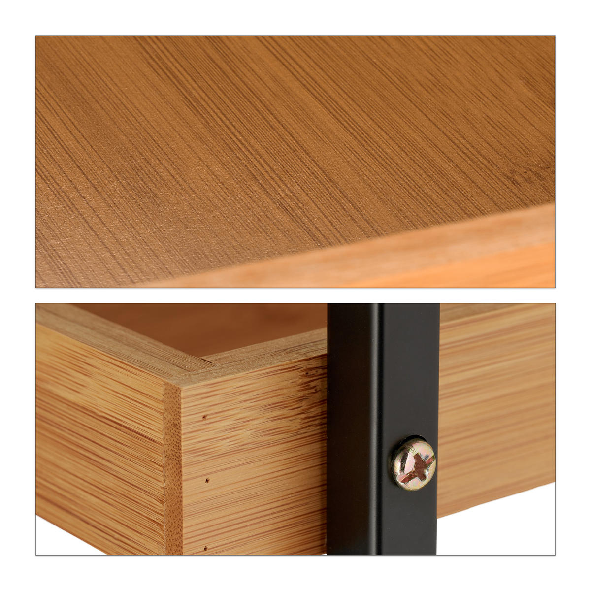 SERVIERWAGEN - Hellbraun, Holz/Textil (37/69.5/34cm) - Relaxdays