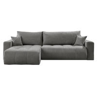 ECKSOFA Gepolstertes CLOUD mit Schlaffunktion und Bettkasten, Wind 21 - Dunkelgrün, Textil (277/143cm) - Lookway