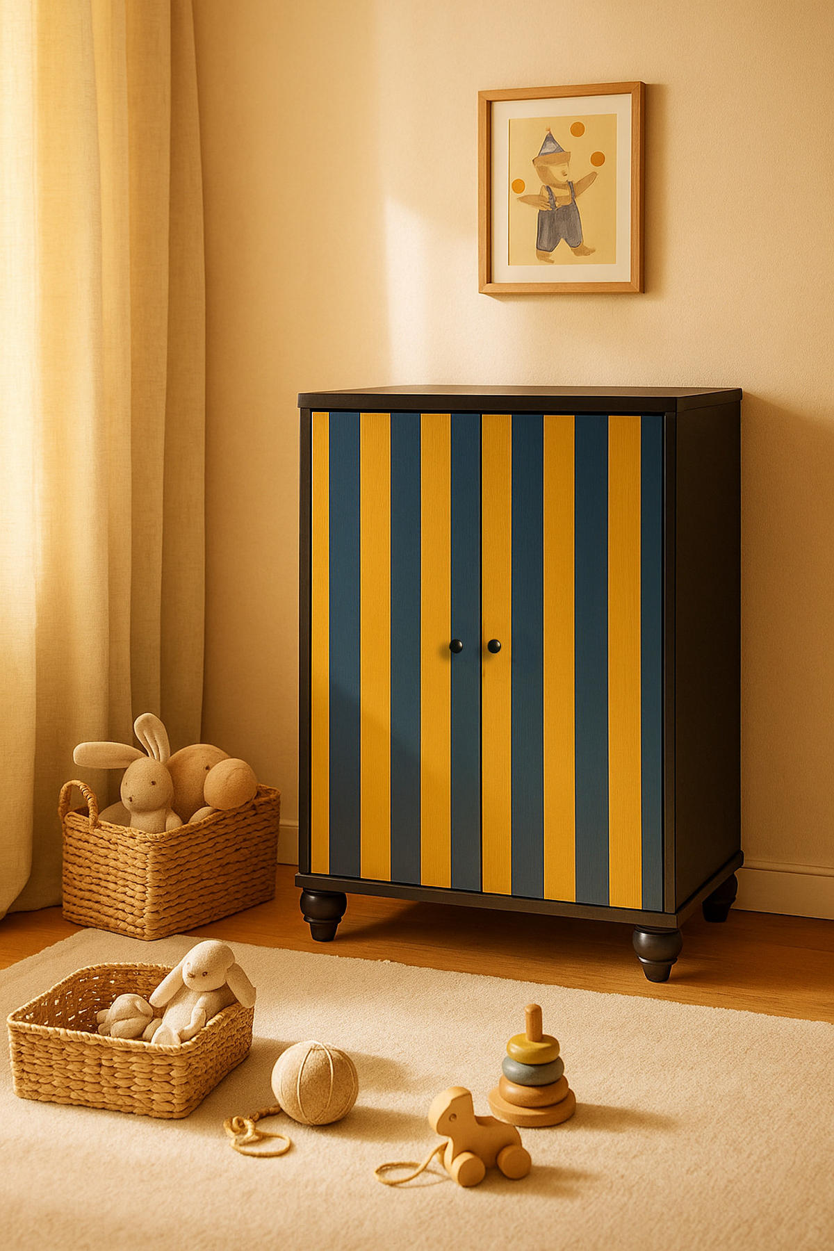 SCHRANK SIDEBOARD mit 2 Türen MARCUS - Gelb, Holzwerkstoff (75/127/45cm) - RNT By Really Nice Things