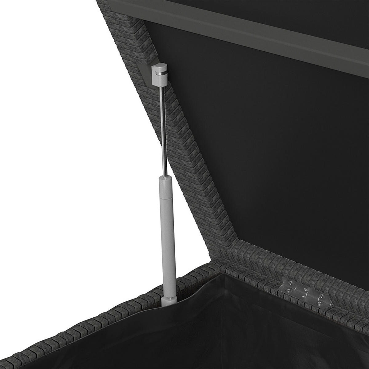 KISSENBOX Anthrazit 146 x 80 cm - Anthrazit, Textil (146/80/83cm) - OK-Living