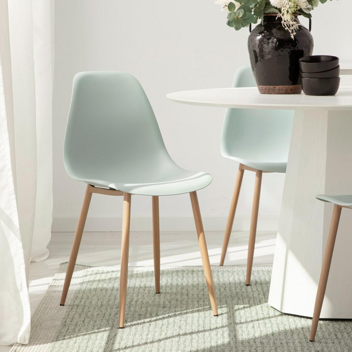 STUHL FÜR DRAUSSEN Nina Grün 45 cm x 80 cm - Grün, Kunststoff (45/80/53cm)