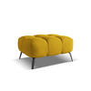 POUF Chenille Stoff Gelb - Currygelb/Gelb, Textil/Metall (78/41/60cm) - Makamii