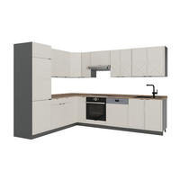 ECKKÜCHE Fame-Line, GrauBeige/Anthrazit, 287 x 227 cm, AP Eiche - Greige/Anthrazit, Holzwerkstoff (287/206.8/60cm) - Vicco