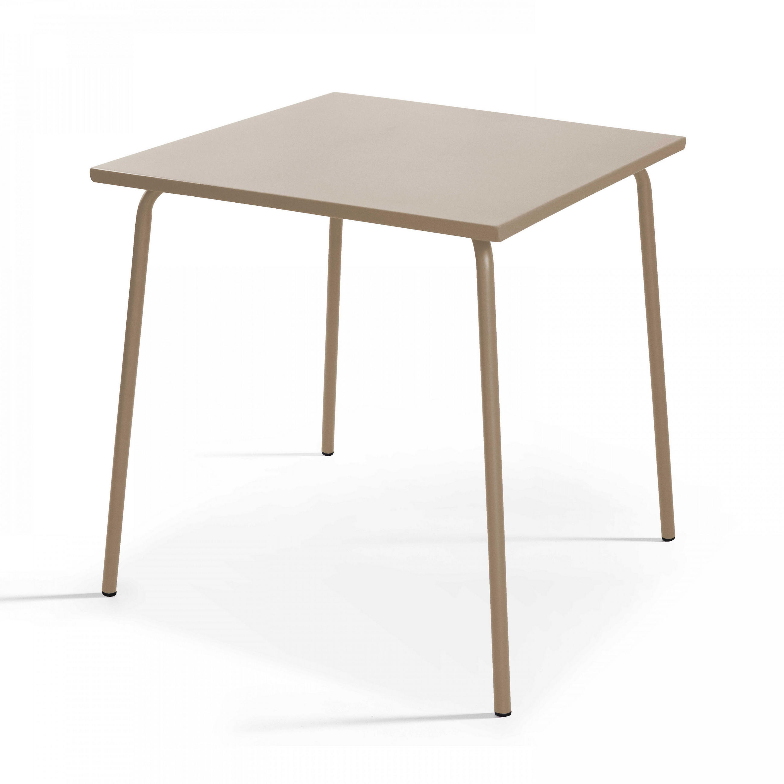 GARTENTISCH , Taupe - Taupe, Metall (70/70/70cm) - Oviala