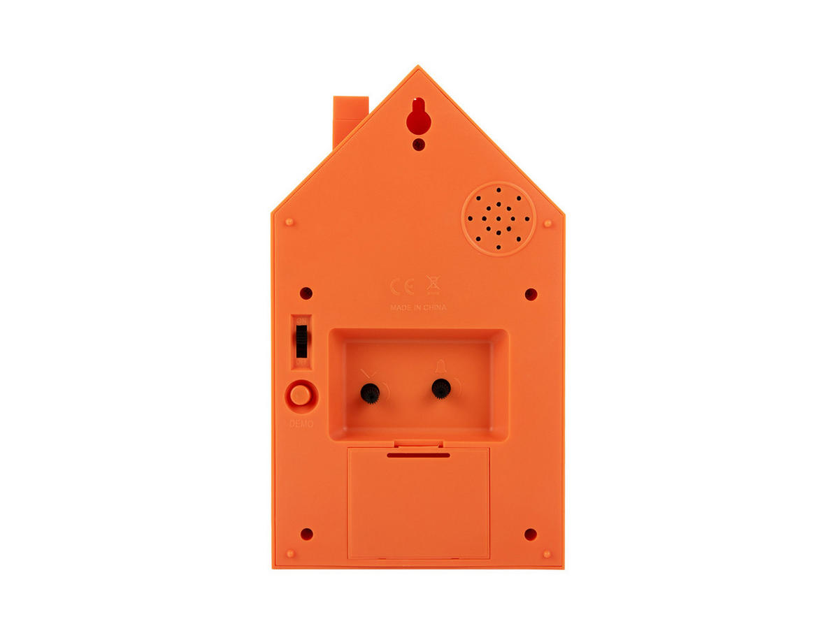 WECKER Modern Cuckoo 12/12/20 cm - Orange, Kunststoff (12/20/12cm) - Karlsson
