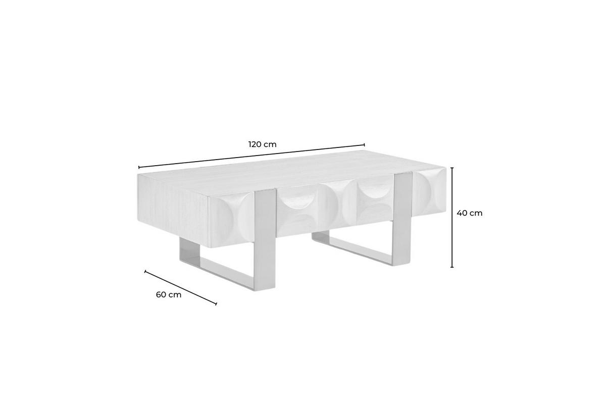 LOWBOARD MARGO Grau Metall, Holz - Grau, Holzwerkstoff/Metall (120/40/60cm) - KAWOLA